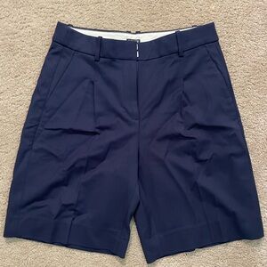 J Crew Navy blue dress shorts Frankie Bermuda 9” size 4 new with tags